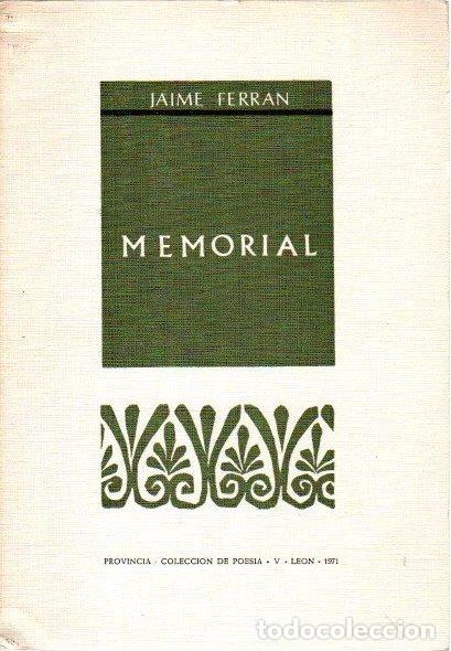 Libros: Memorial - Ferran, Jaime - Foto 1