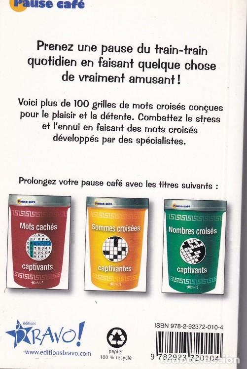 Libros: Mots crois&eacute;s faciles - St&eacute;phane Lepage et Gilles Roger / Libro en franc&eacute;s - Foto 2