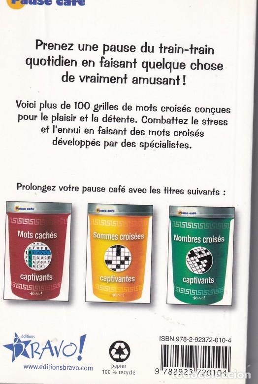Libros: Mots crois&eacute;s faciles - St&eacute;phane Lepage et Gilles Roger / Libro en franc&eacute;s - Foto 2