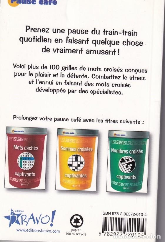 Libros: Mots crois&eacute;s faciles - St&eacute;phane Lepage et Gilles Roger / Libro en franc&eacute;s - Foto 2