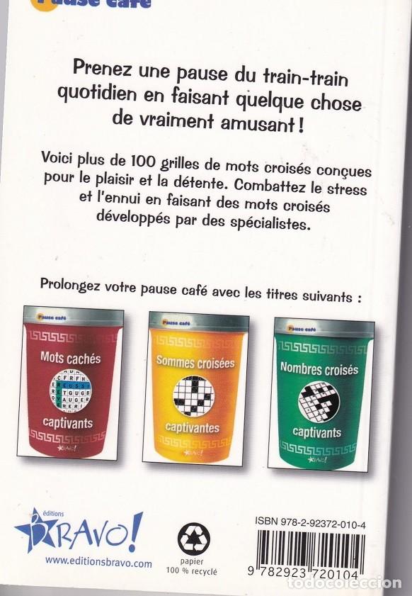 Libros: Mots crois&eacute;s faciles - St&eacute;phane Lepage et Gilles Roger / Libro en franc&eacute;s - Foto 2