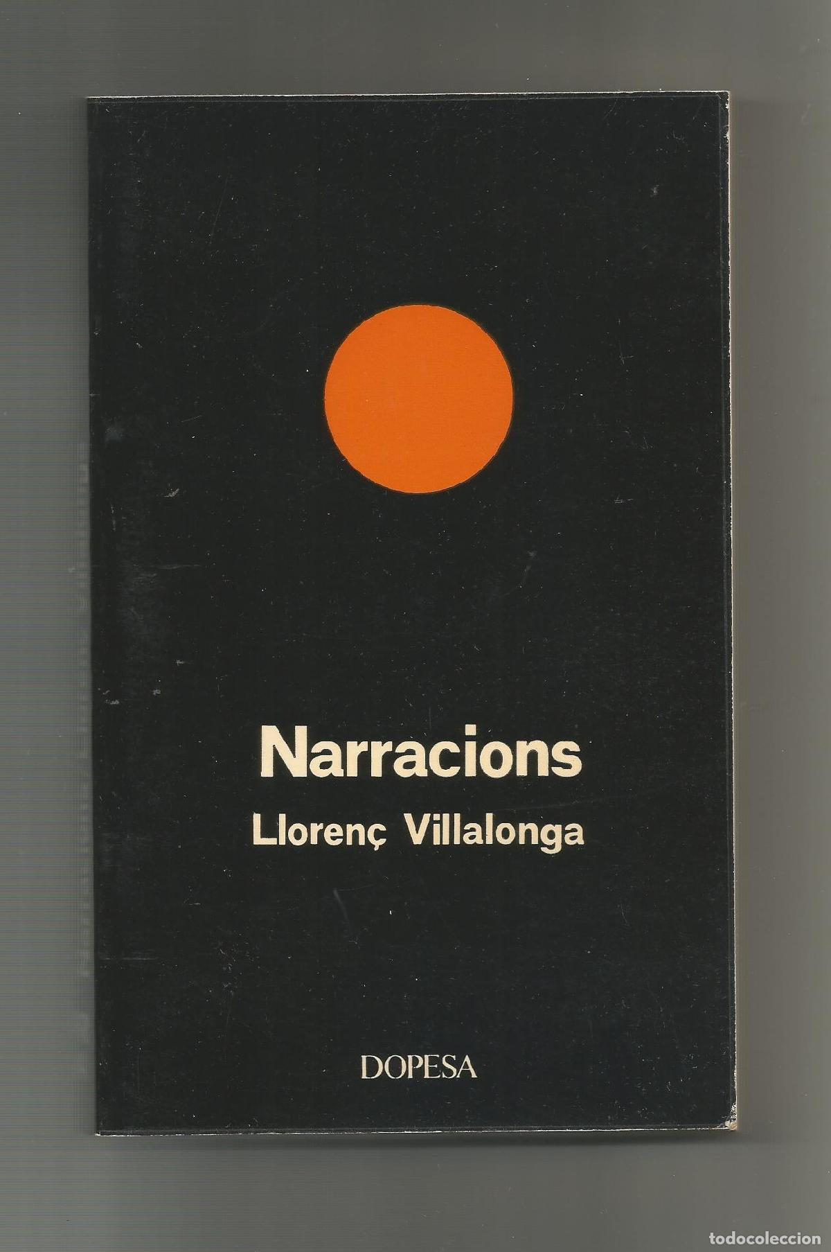 Libros: Narracions (1924- 1973). - VILLALONGA, Lloren&ccedil;: - Foto 1