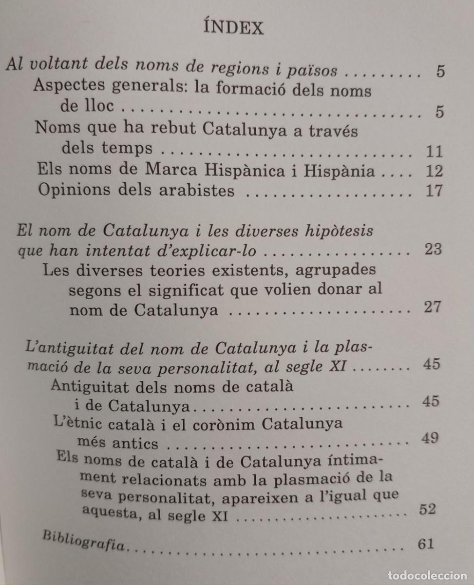 Libros: El nom de Catalunya. - UDINA MARTORELL, Frederic: - Foto 3