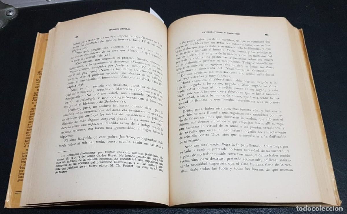 Libros: PROTESTANTISMO Y COMUNISMO  -  NICOLAS, Auguste - Foto 3