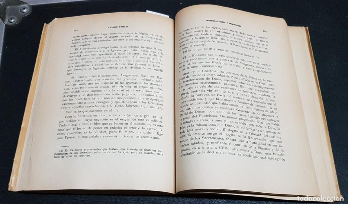 Libros: PROTESTANTISMO Y COMUNISMO  -  NICOLAS, Auguste - Foto 4