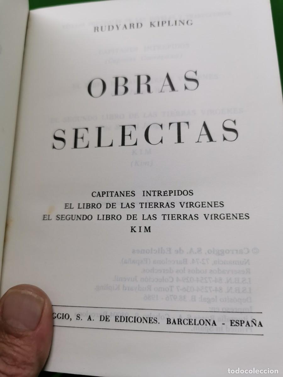 Libros: RUDYARD KIPLING - OBRAS SELECTAS - EDITORIAL CARROGGIO - Foto 3