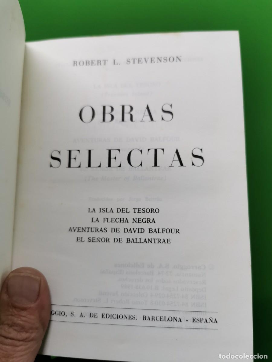 Libros: ROBERT L. STEVENSON. OBRAS SELECTAS . EDITORIAL CARROGGIO - Foto 3