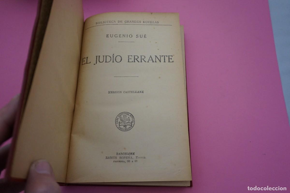Libros: AR16BC/ EL JUDIO ERRANTE - EUGENIO SUE - VERSION CASTELLANA - Foto 2
