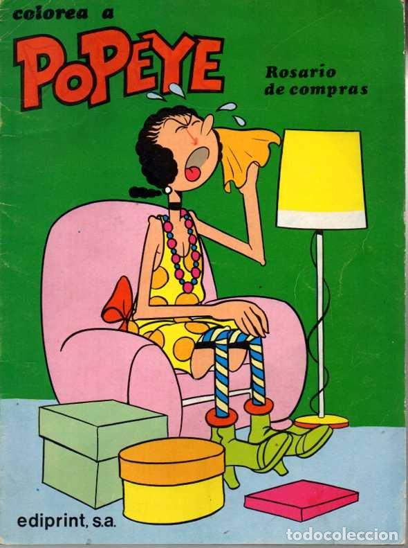Libros: COLOREA A POPEYE. ROSARIO DE COMPRAS. - S.A. - Foto 1