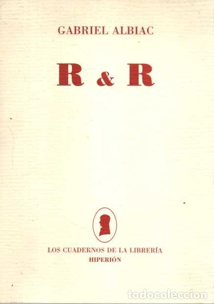 Libros: R Y R. - ALBIAC, Gabriel. - Foto 1