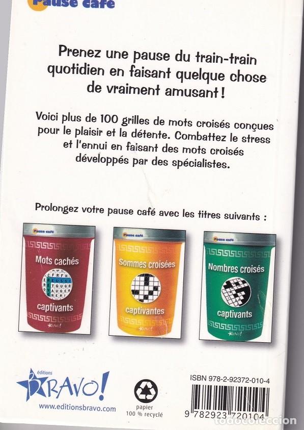 Libros: Mots crois&eacute;s faciles - St&eacute;phane Lepage et Gilles Roger / Libro en franc&eacute;s - Foto 2