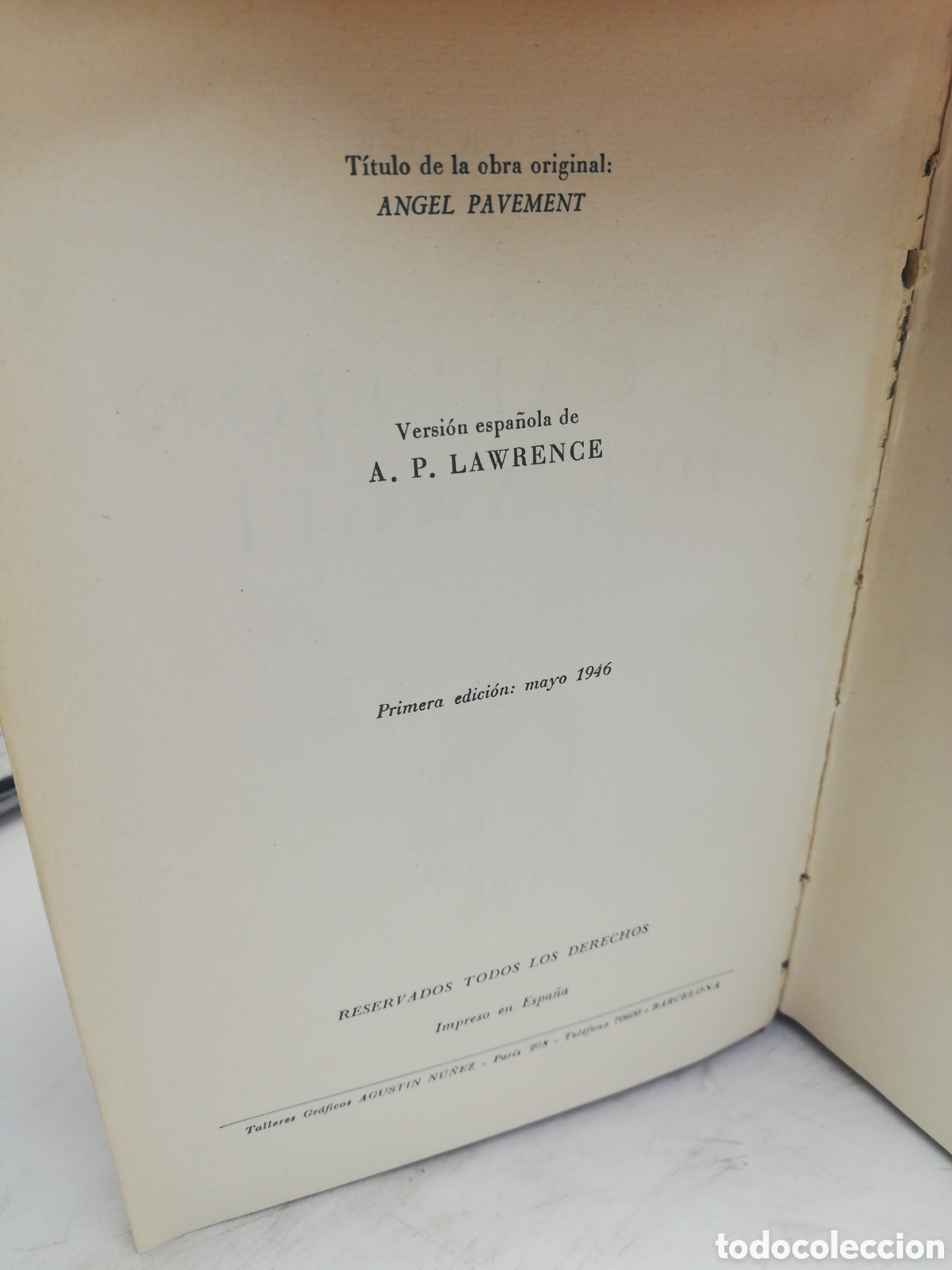 Libros: Libro El Callej&oacute;n del &Aacute;ngel. J. B. Priestley. - Foto 6