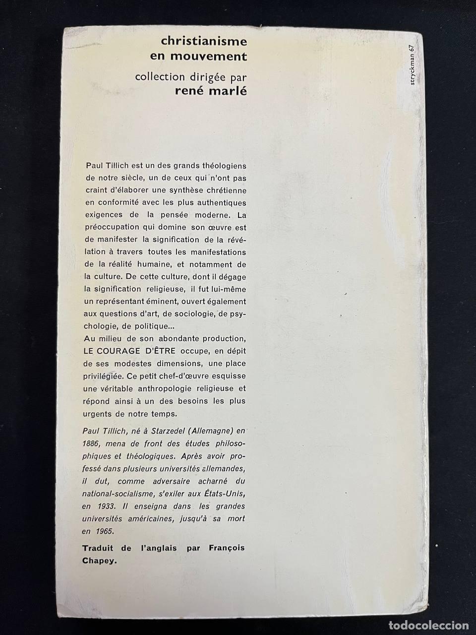 Libros: Le courage d&ecirc;tre - Paul Tillich - Foto 2
