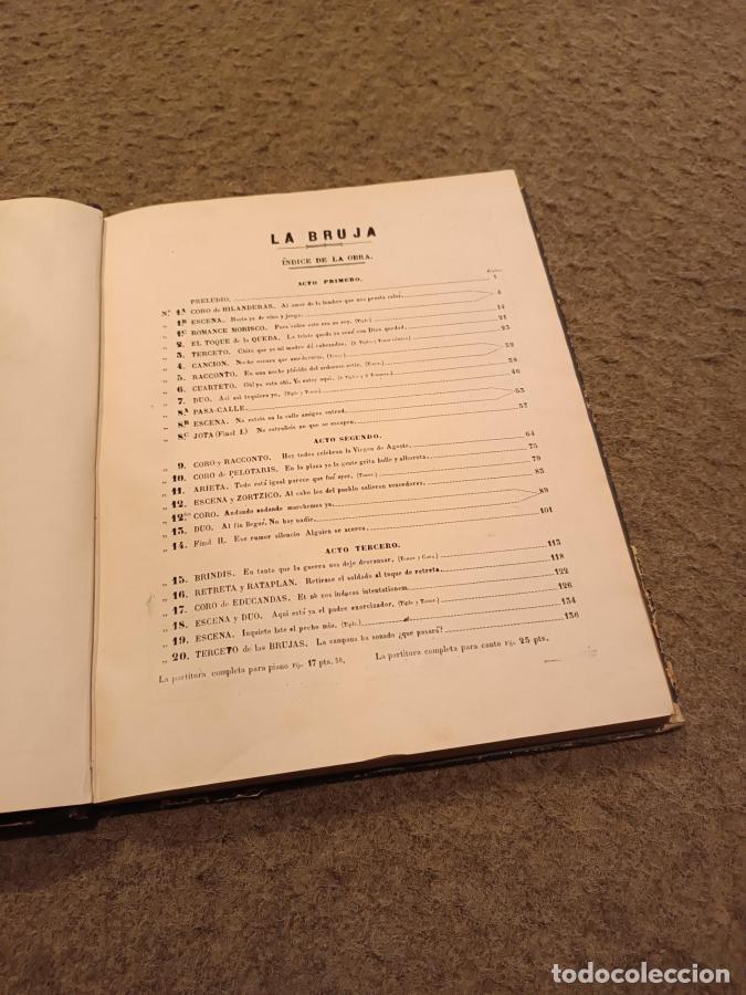 Libros: La bruja. &Oacute;pera c&oacute;mica - Ruperto Chap&iacute;. Letra De Miguel Ram&oacute;n Carri&oacute;n - Foto 5