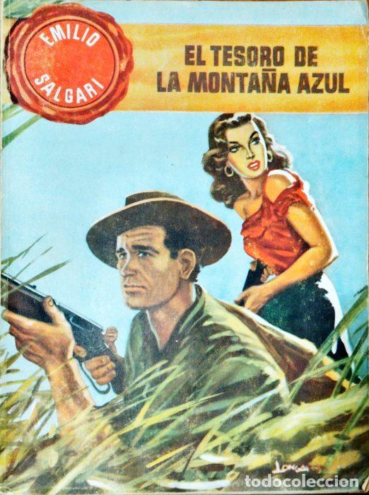 Libros: El tesoro de la monta&ntilde;a azul - SALGARI, EMILIO - Foto 1