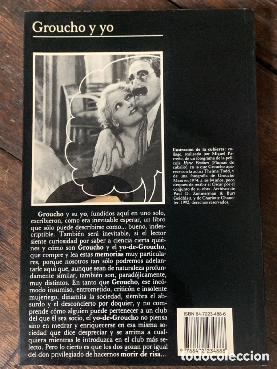 Libros: Groucho Y Yo, Groucho Marx - TUSQUETS 1992 - Foto 3