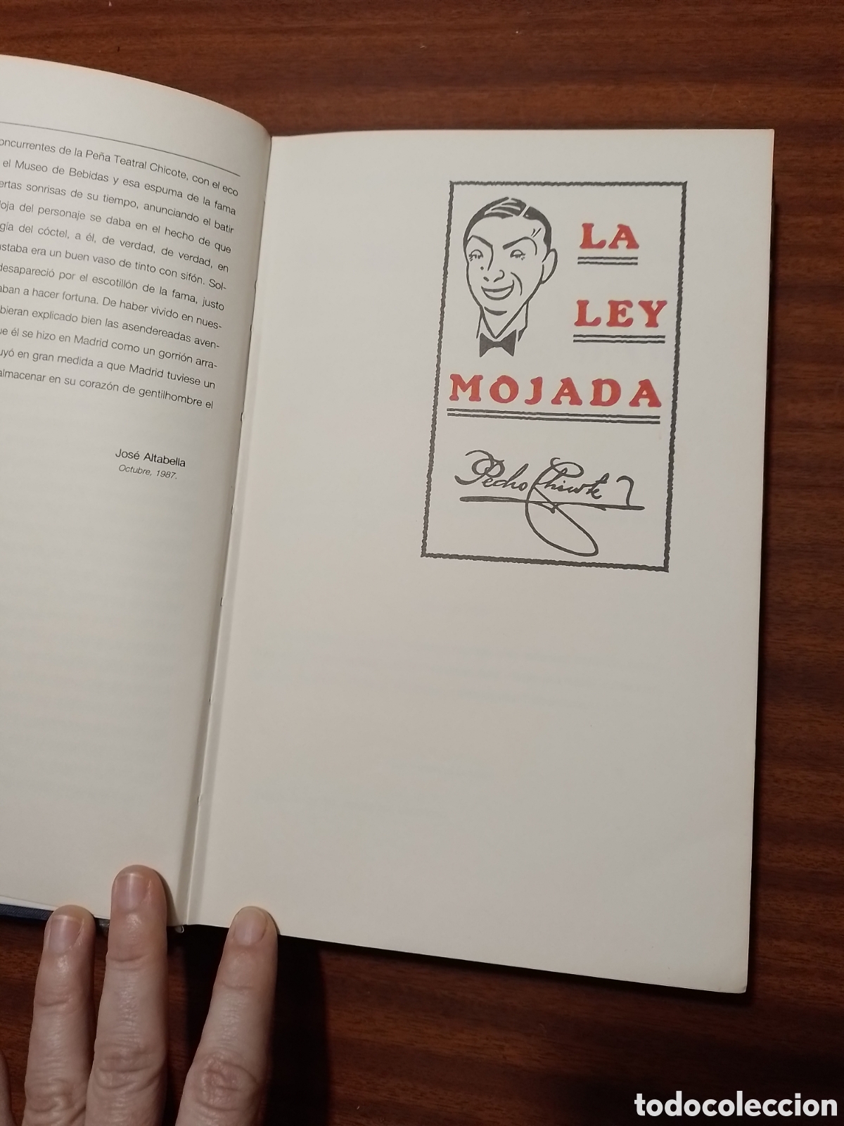 Libros: La ley mojada Chicote 1987. Ed Siruela - Foto 4