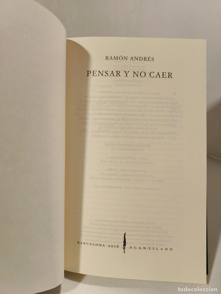 Libros: PENSAR Y NO CAER - Ram&oacute;n Andr&eacute;s - Editorial: Acantilado - Foto 5