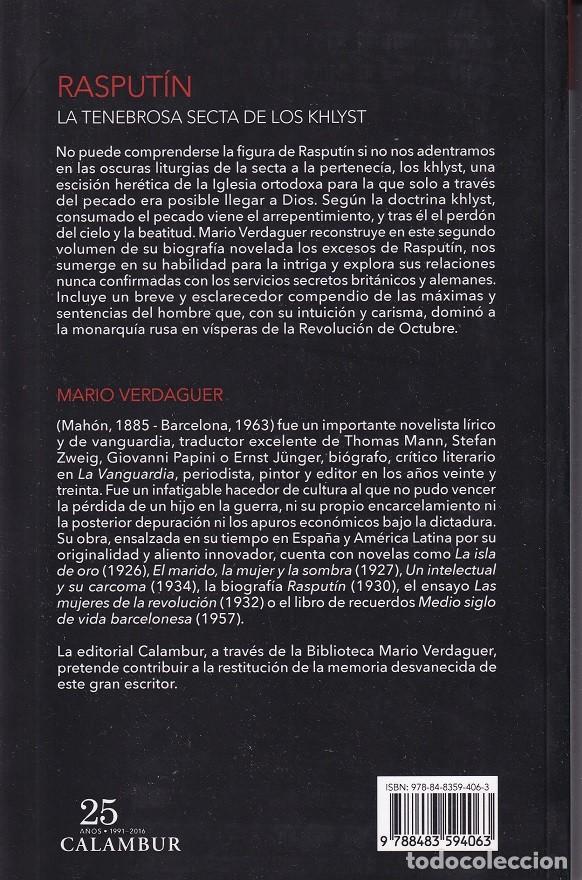 Libros: Rasput&iacute;n La tenebrosa secta de los Khlyst - Mario Verdaguer - Foto 2