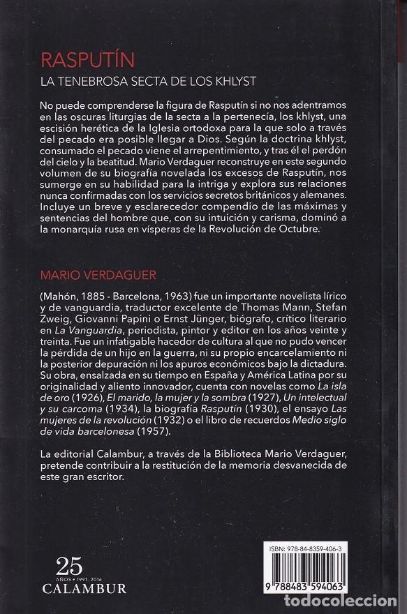 Libros: Rasput&iacute;n La tenebrosa secta de los Khlyst - Mario Verdaguer - Foto 2