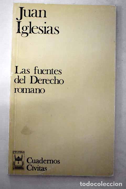 Libros: Las fuentes del derecho romano.- Iglesias, Juan - Foto 1