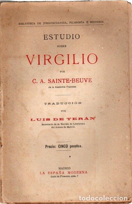 Libros: Estudio sobre Virgilio - Sainte-Beuve, C. A. - Foto 1
