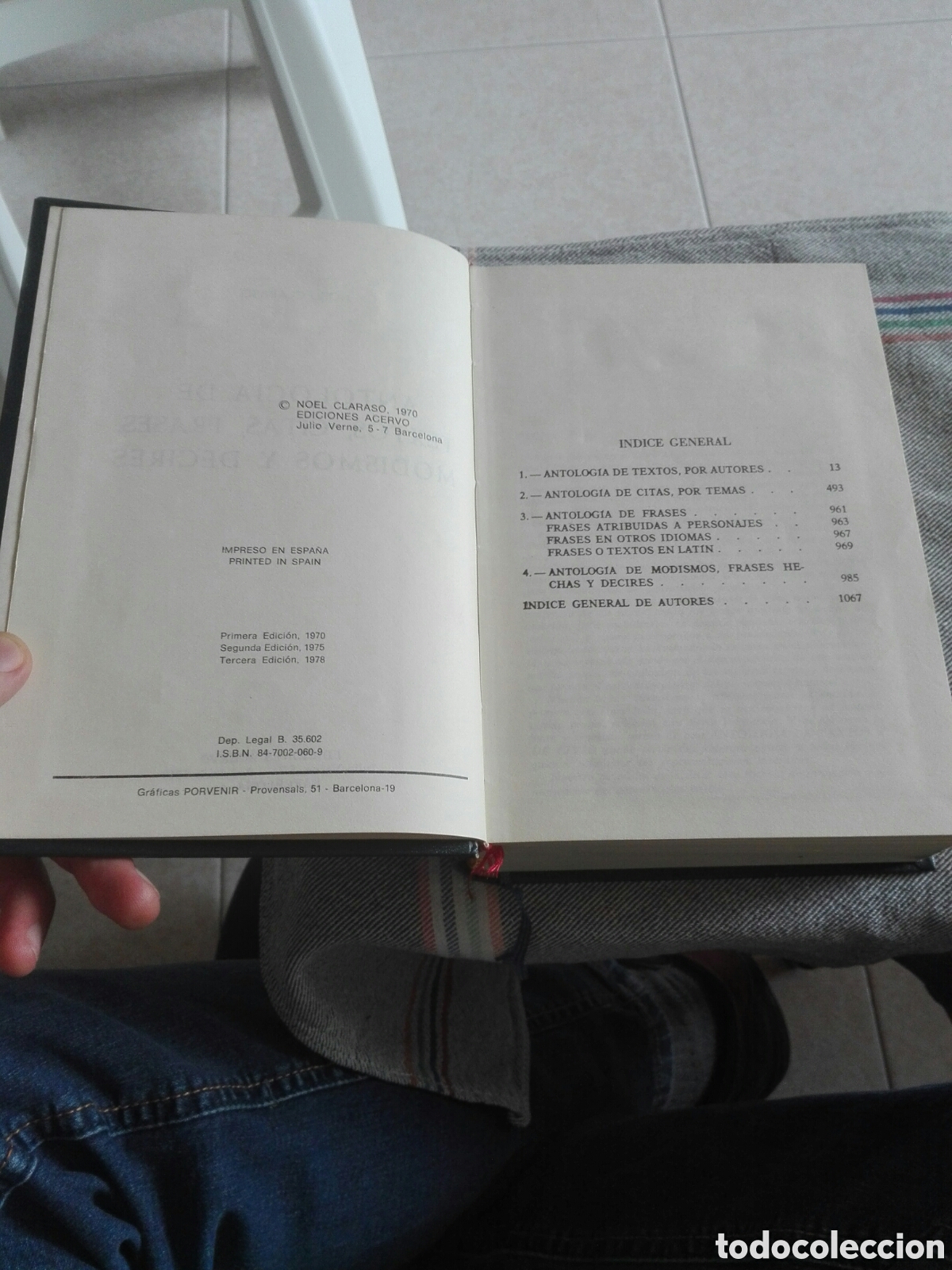 Libros: aAntolog&iacute;a de textos y citas. Noel Claras&oacute;. - Foto 3