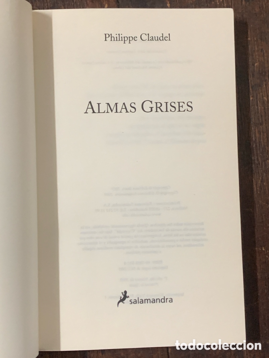 Libros: Almas Grises, Philippe Claudel - SALAMANDRA 2005 - Foto 2