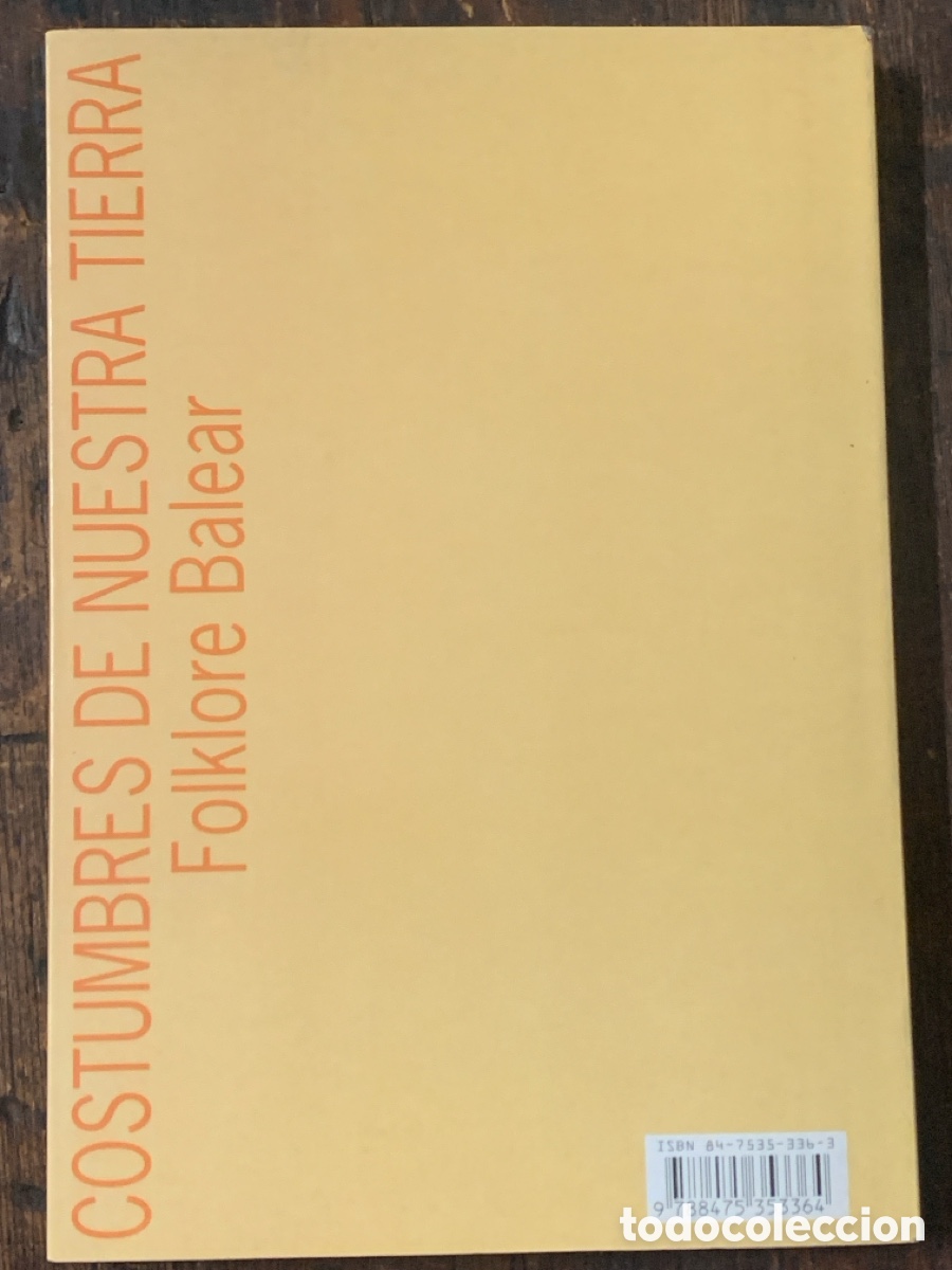 Libros: Costumbres de Nuestra Tierra, Folklore Balear - CORT 1995 - Foto 3