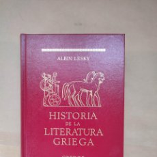 Libros: HISTORIA DE LA LITERATURA GRIEGA. - ”LESKY, ALAN”