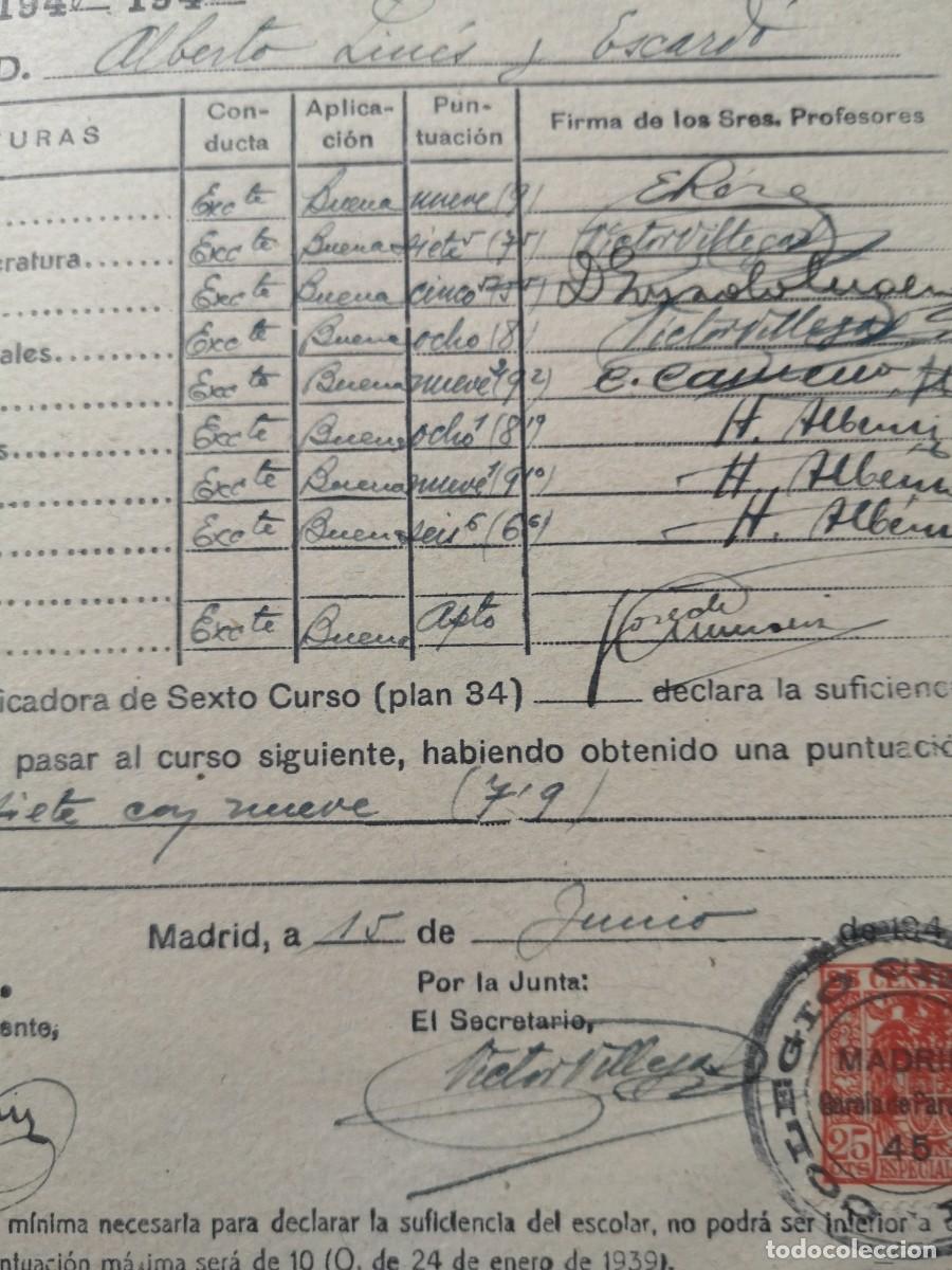 Libros: Libro de calificaciones escolares &Eacute;poca de Franco - Foto 3