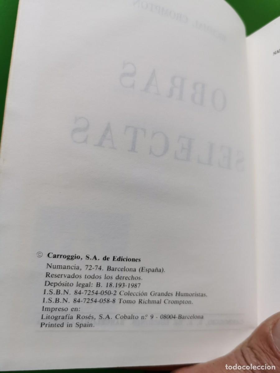 Libros: OBRAS SELECTAS DE RICHMAL CROMPTON EDITORIAL CARROGGIO - Foto 4