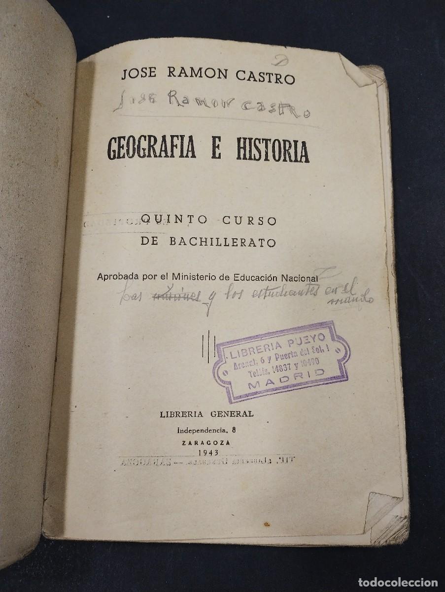 Libros: Geografia e historia. Cuarto curso de bachillerato 1943 - Foto 2