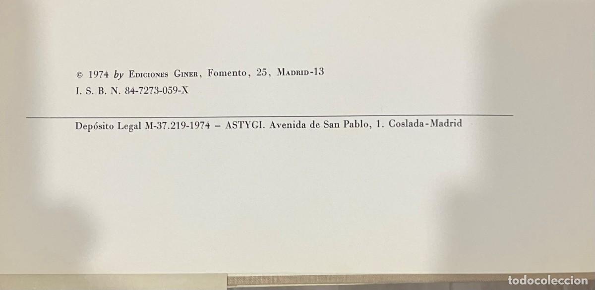 Libros: libro SOLANA EDITION 1974 GINER (MADRID) - Foto 4