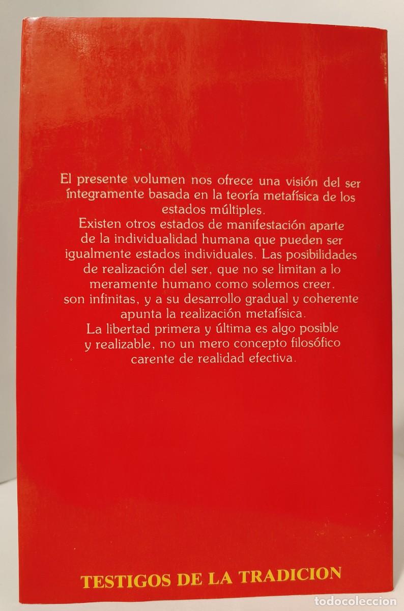 Libros: - LOS ESTADOS M&Uacute;LTIPLES DEL SER - Ren&eacute; Gu&eacute;non - Foto 3