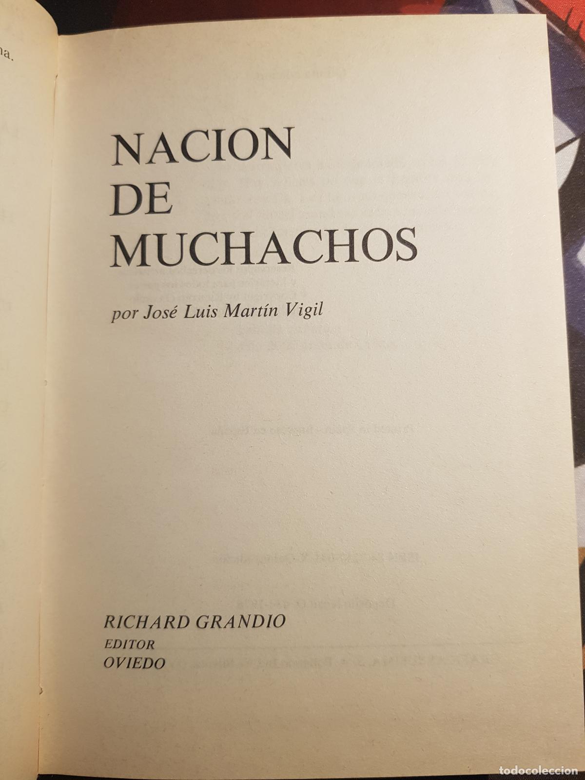 Libros: Nacion de muchachos - Jos&eacute; Luis Mart&iacute;n Vigil - Foto 4