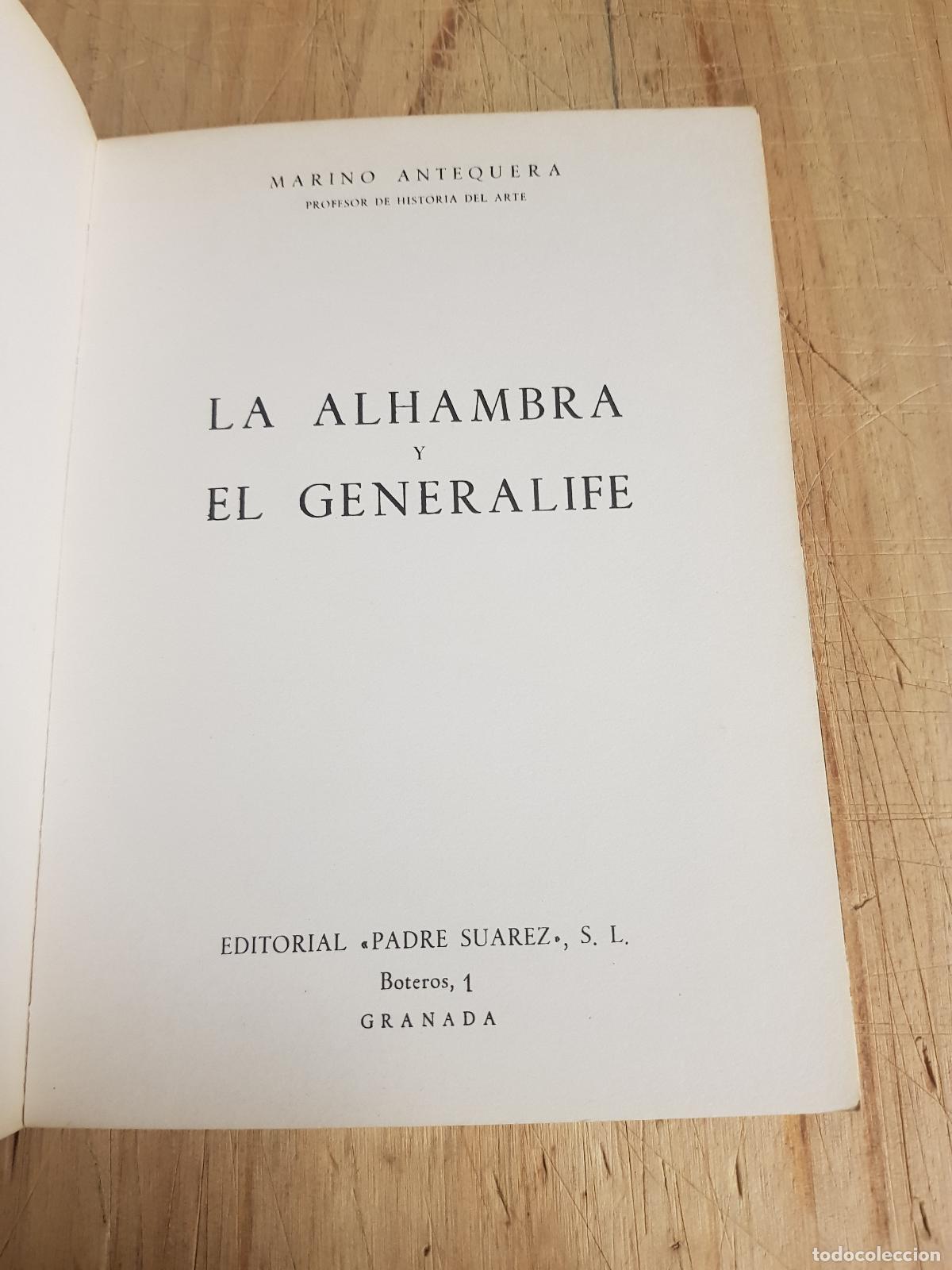 Libros: La alhambra y el generalife - Marino Antequera - Foto 2