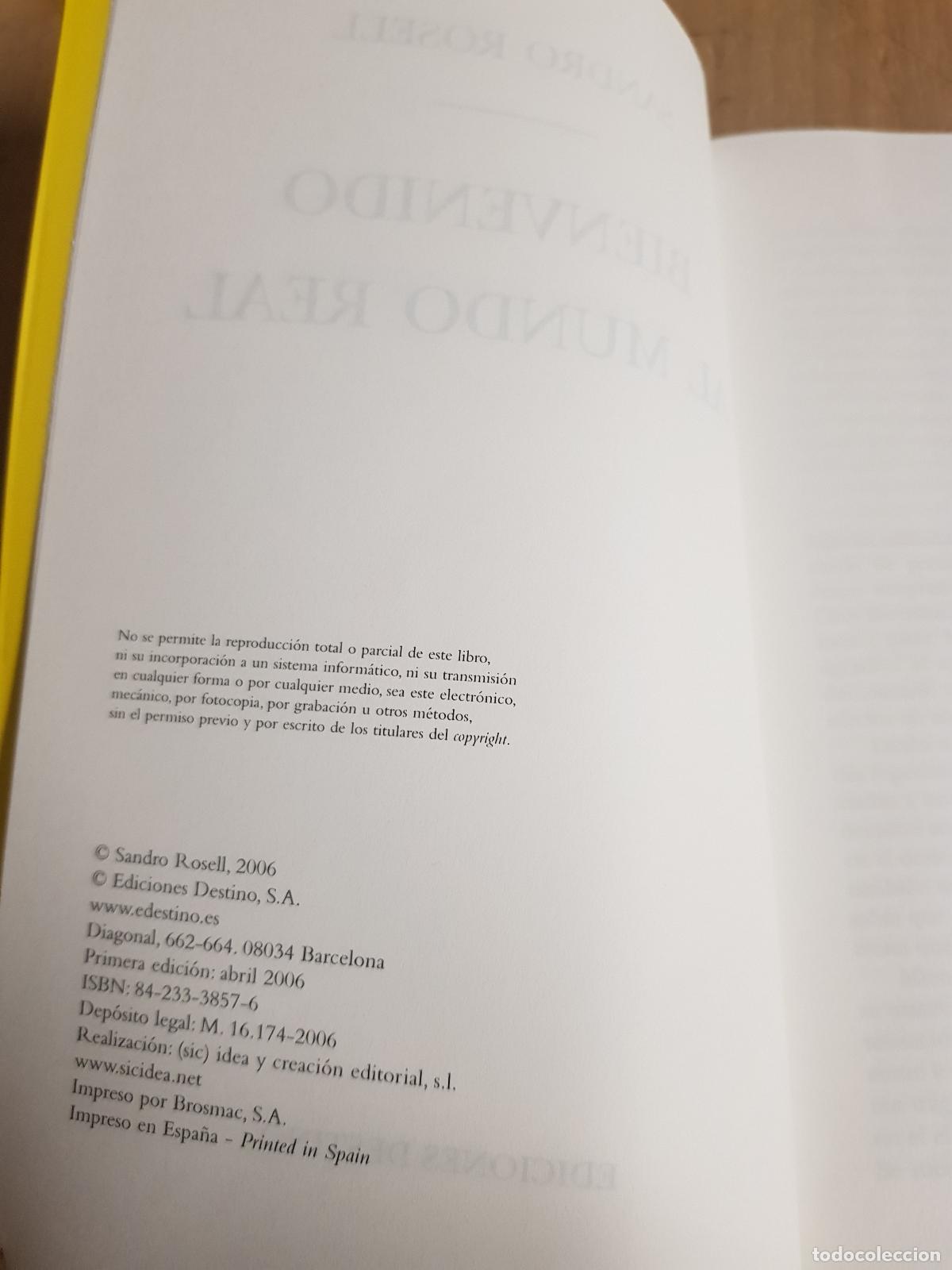 Libros: Bienvenido al mundo real - Sandro Rosell - Foto 3