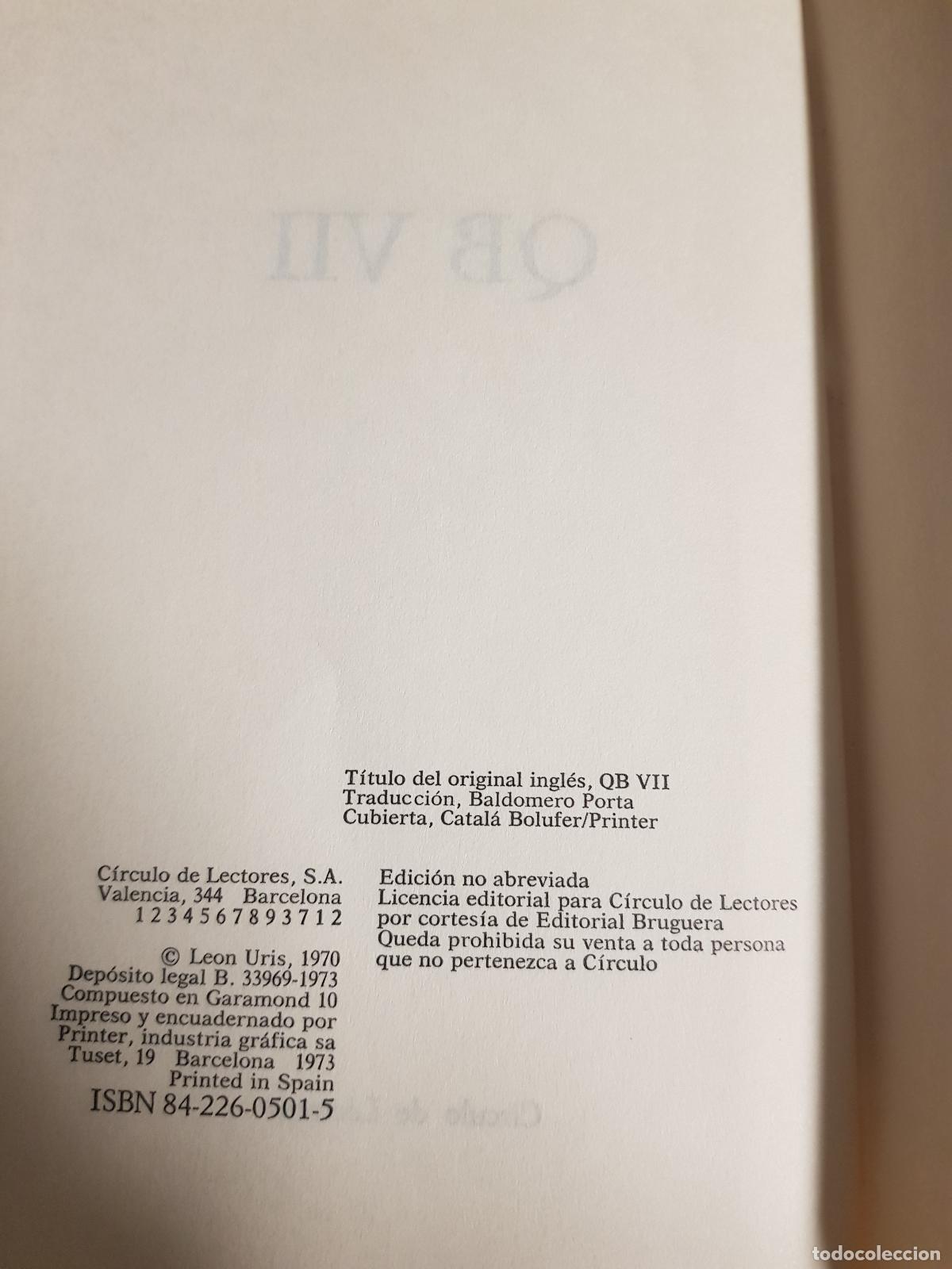 Libros: QB VII - Leon Uris - Foto 3