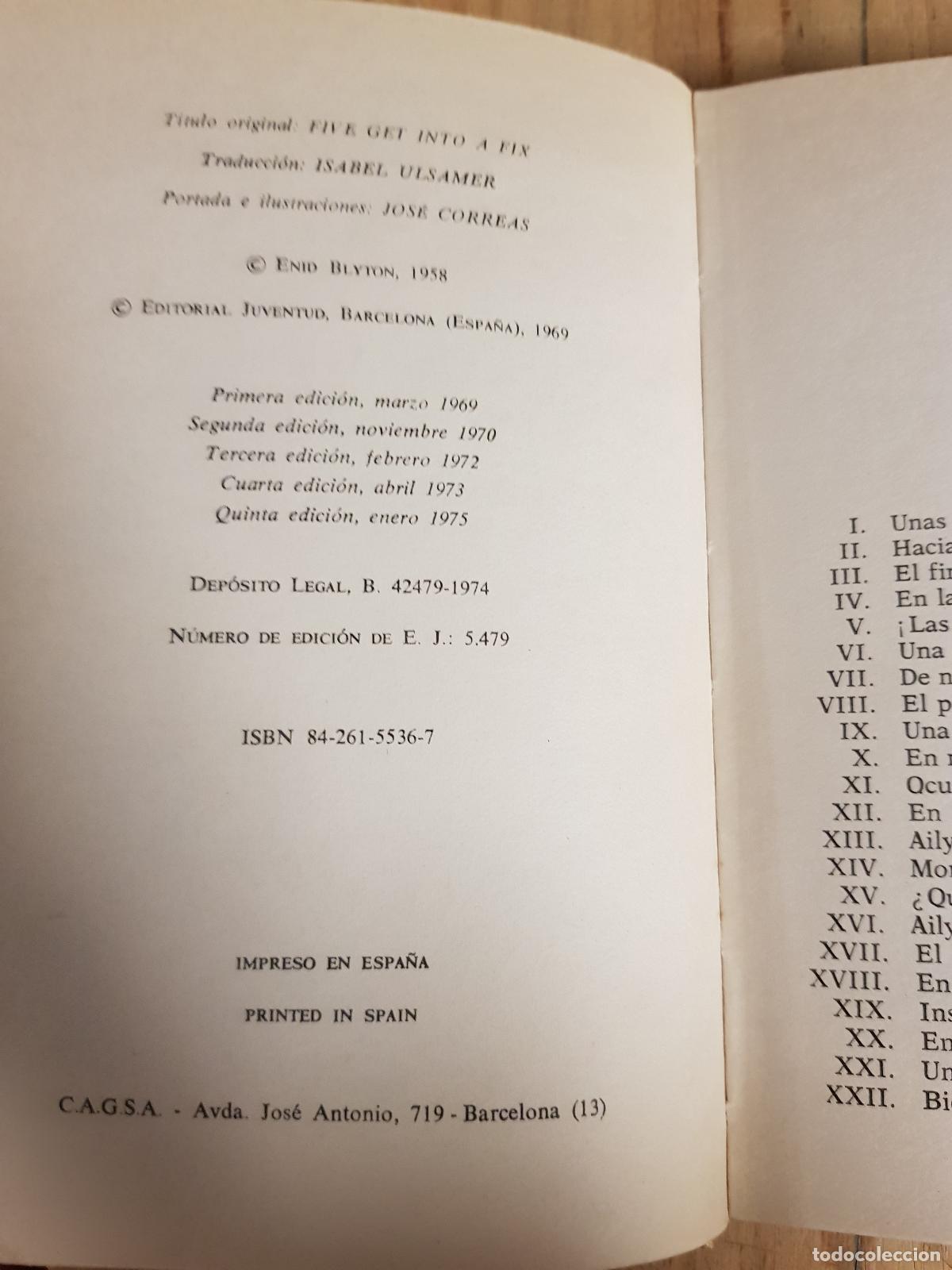 Libros: Los cinco en peligro - Enid Blyton - Foto 4