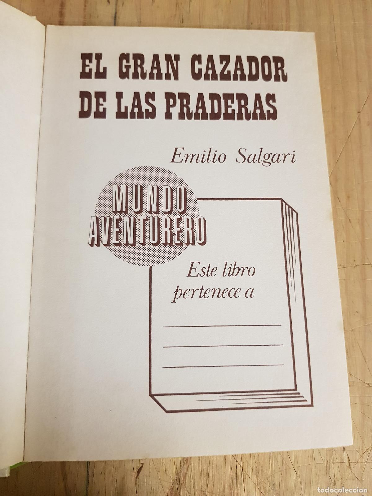Libros: El gran cazador de las praderas - Emilio Salgari - Foto 4