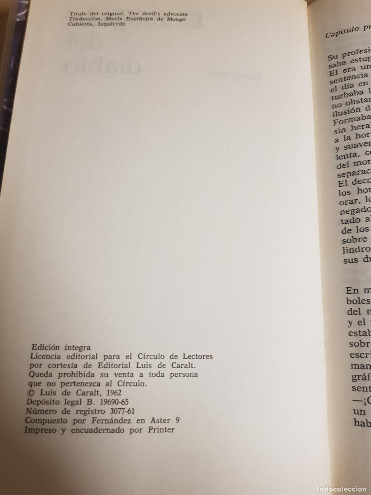 Libros: El abogado del diablo - Morris West - Foto 4
