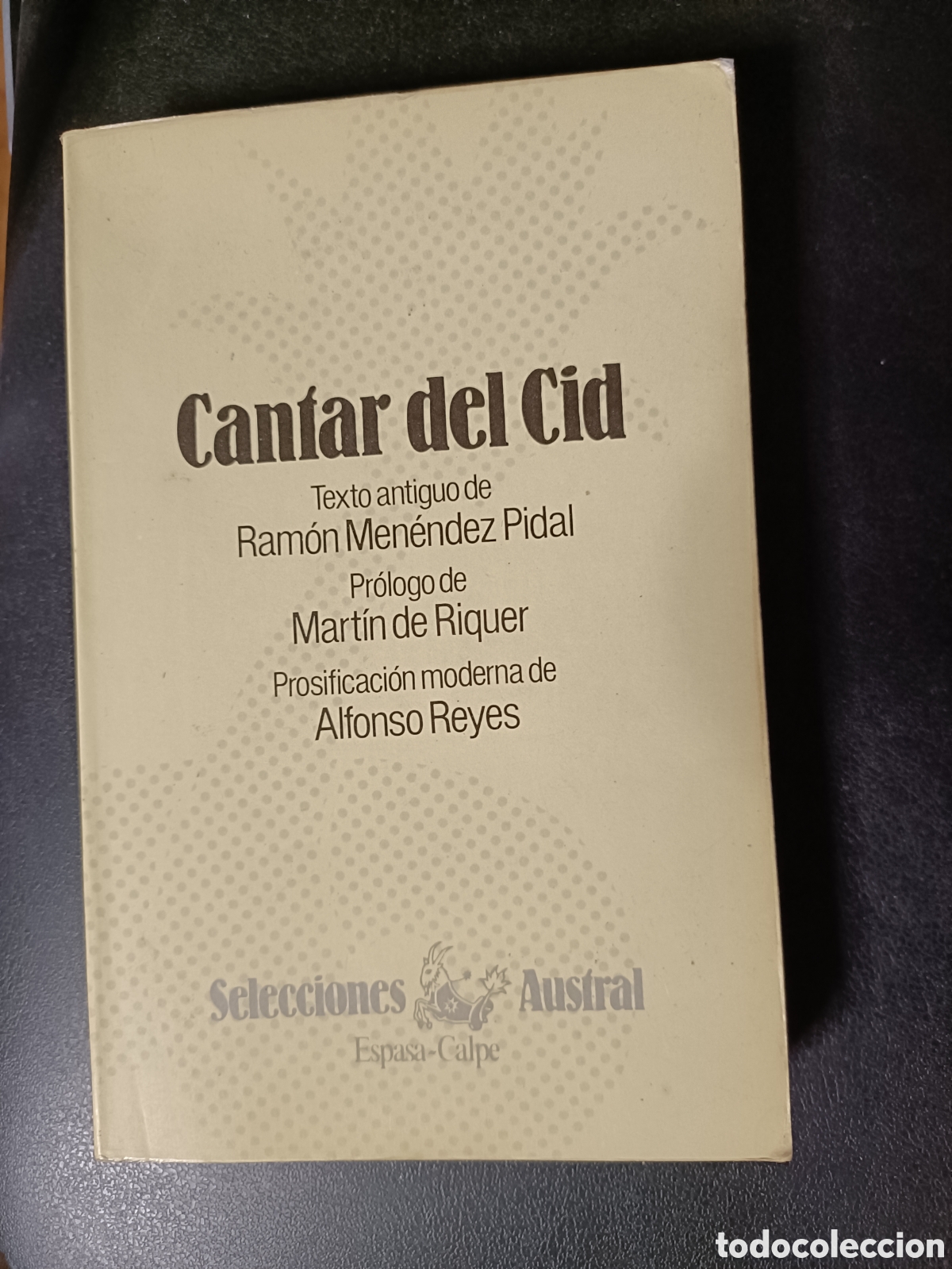 Libros: Libro Cantar del Cid -Selecciones Austral- Espasa Calpe (Z1) - Foto 1