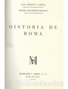Libros: HISTORIA DE ROMA - Pericot/Ballester - Foto 1