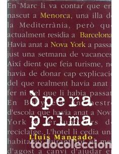 Libros: &Ograve;PERA PRIMA (Catal&aacute;n) - Mangado,Lluis - Foto 1