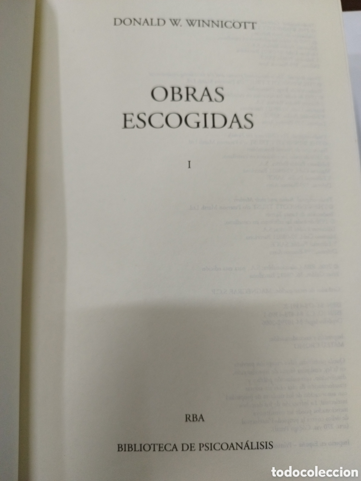 Libros: OBRAS ESCOGIDAS I - WINNICOTT,Donald W. - Foto 1