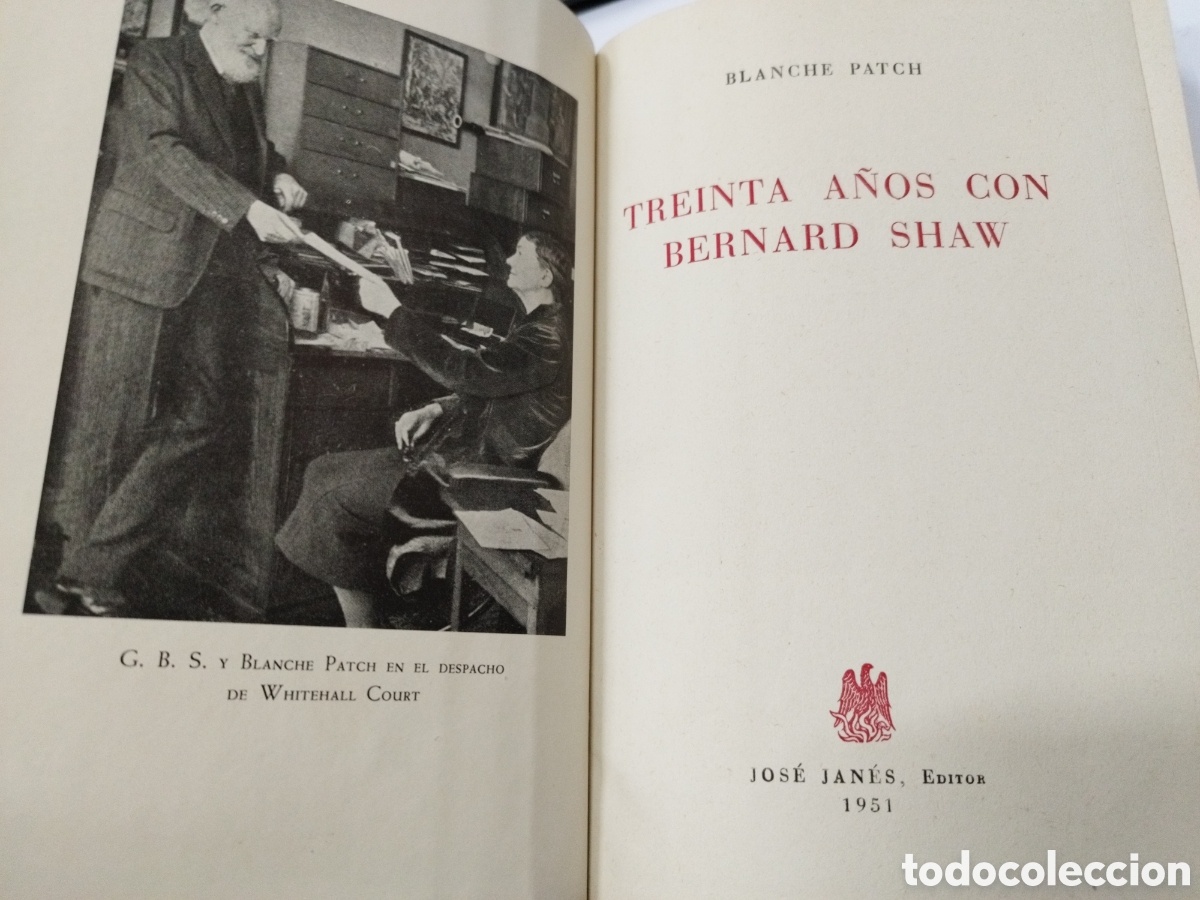 Libros: Treinta a&ntilde;os con Bernard Shaw.Blanche Patch.1951.Tapas duras. - Foto 5