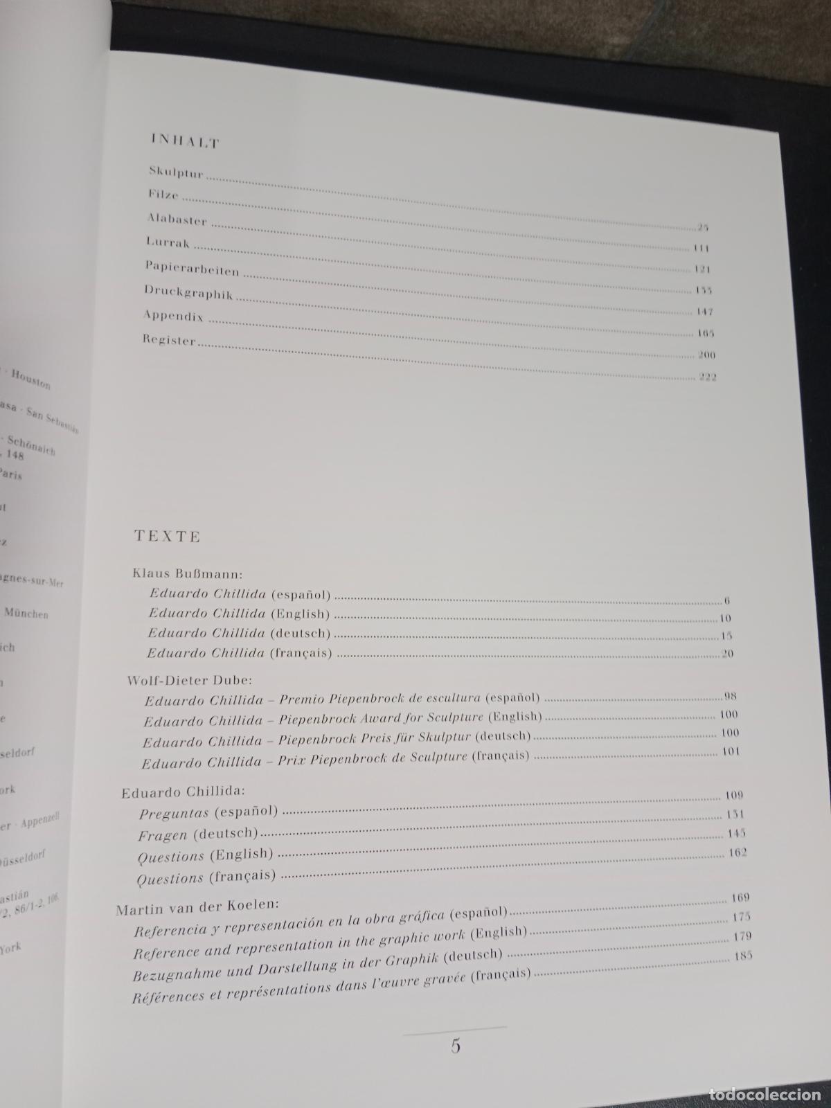 Libros: Eduardo Chillida: Hauptwerke. Klaus Bussmann. - Foto 5