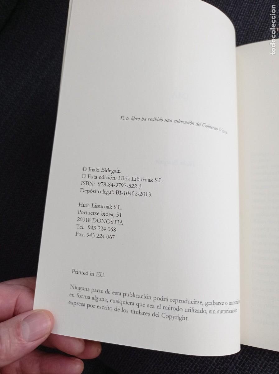 Libros: Libro Imanol. I&ntilde;aki Bidegain. Hiria liburuak 2013. - Foto 5