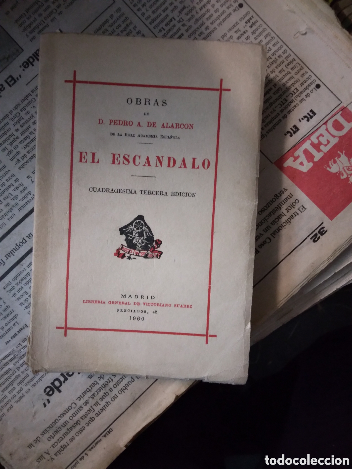 Libros: El esc&aacute;ndalo, Pedro A.de Alarcon,1960 - Foto 1
